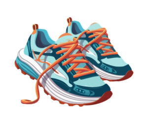 sports shoes symbolize competition and activity icon isolated